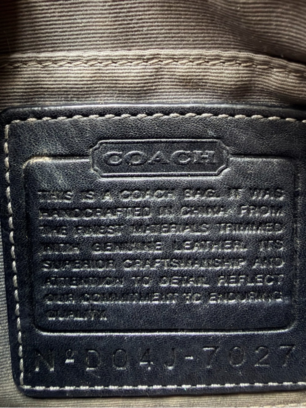 Coach Archival Signature Demi Pouch Baguette 7027 - EXCELLENT Vintage Black Y2K - Picture 3 of 9